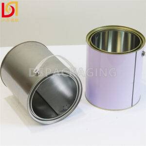 Round Gallon Paint Tin with Lid