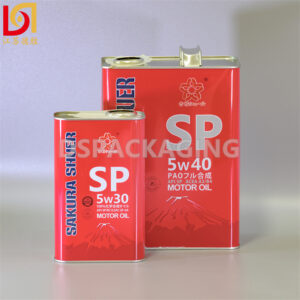 Custom Oblong SAKURA Motor Oil Can