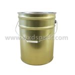 20L Conical Gold Metal Chemical Bucket