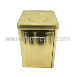 18.5L Gold Square Tinplate Bucket for Food