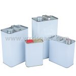 Rectangular F style Tin Cans with Various Metal Lids