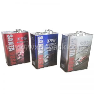 4L / 1 Gallon China Popular Motor Oil Tin Cans / Buckets