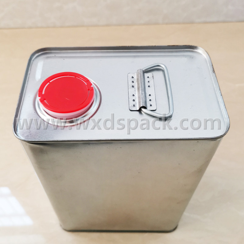 4 Liters Square Silver Motor Oil Tin Cans / Buckets Nissan Replacement