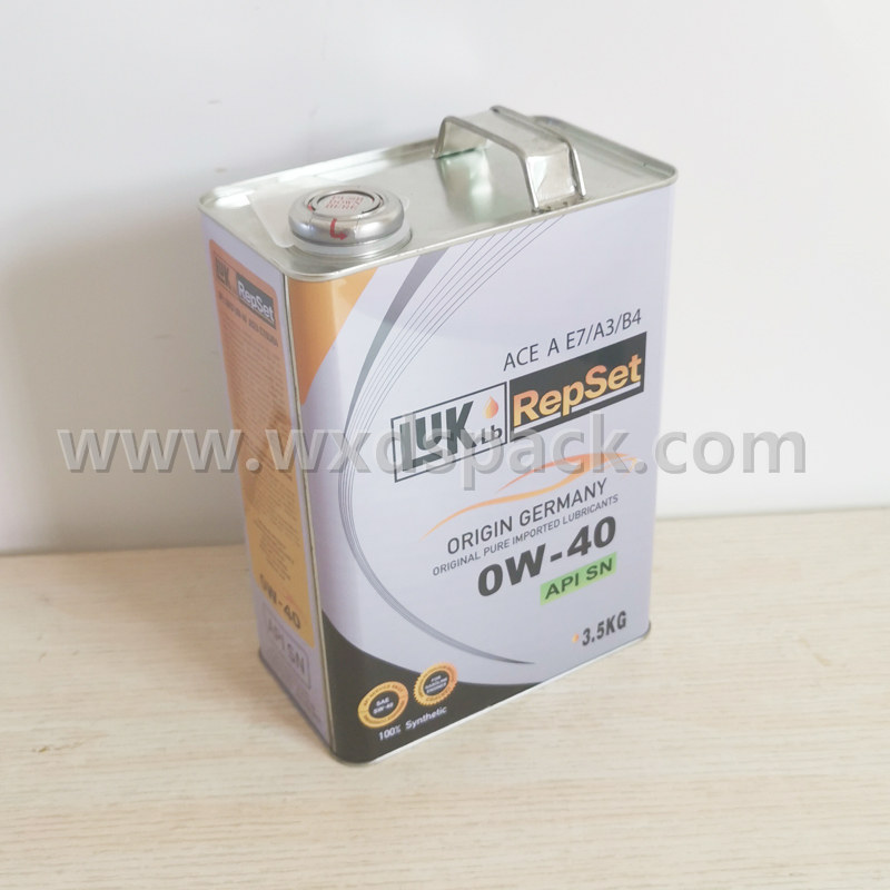 4L / 1 Gallon Germany Design 0W40 Engine Oil Tin Can Desheng