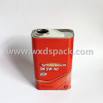 1 Liter Oblong F-style Tin Cans for Motor Oil