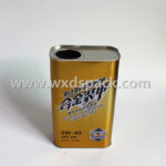 Printed 1L F-style Tinplate Can for Lubricant
