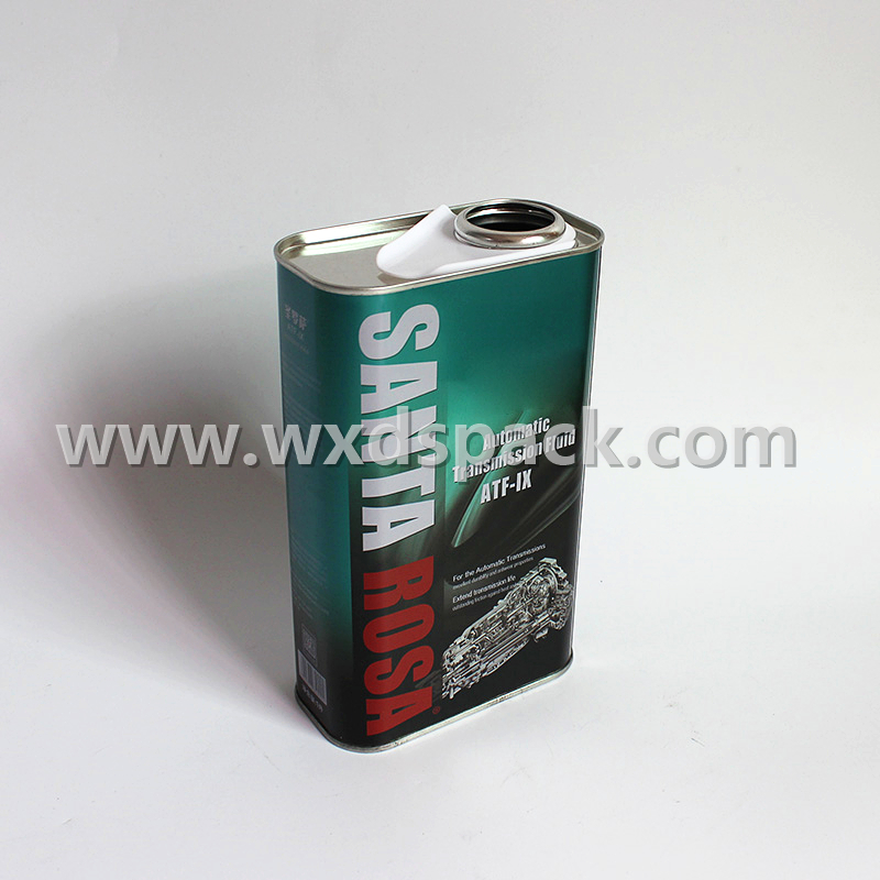 32 oz F Style Eninge Oil Tin Cans with Spout Desheng