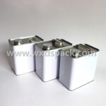 2L Square Tin Oil Can with Screw Top