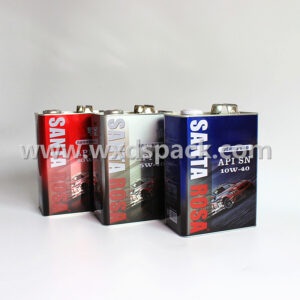 Custom Printing 4L F-style Tin Can for Lubricant