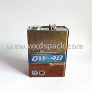 Customized Square Car Oil Can 4L