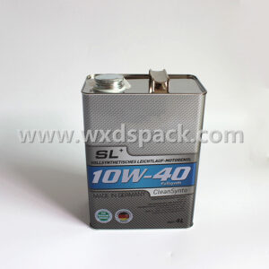 Printed 4L Square Brake Fluid Tin Can