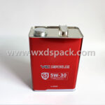 4 Liter Motor Oil Can with Metal Screw Lid