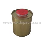0.37L Mini Paint Tin Cans with Plastic Stretch Lid