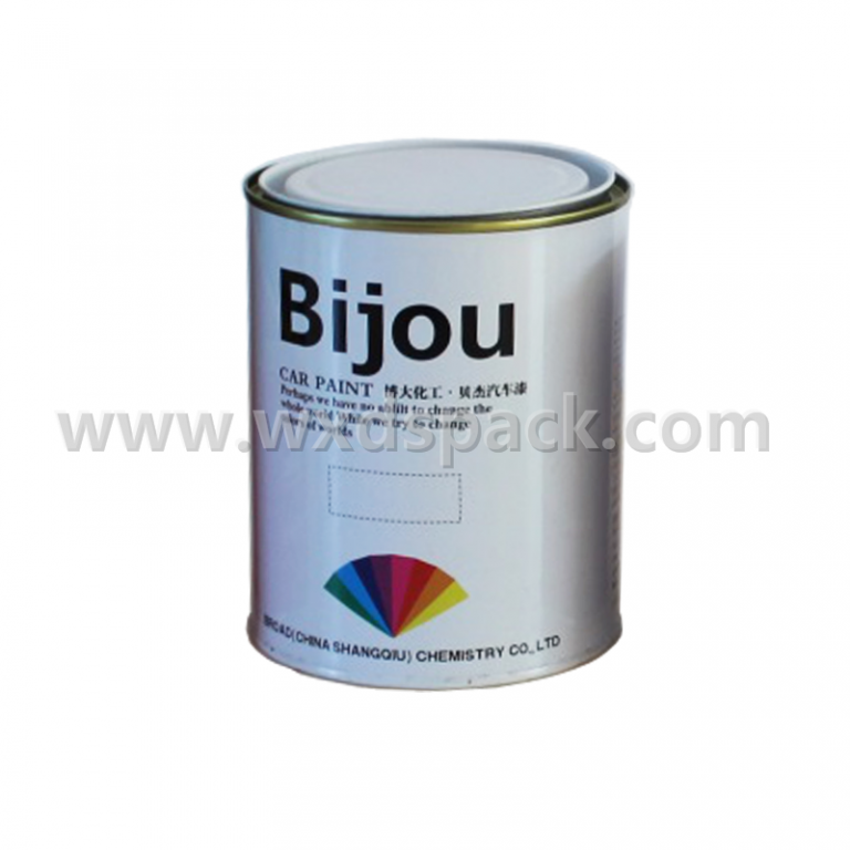 1L Series Metal Paint Tin Cans with Open Plain Lids Desheng