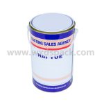 5 Liter Tall Round Tin Cans for Paint