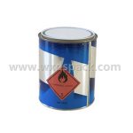 1L Mini Round Paint Tins with Plain Lid