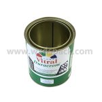 1 Liter Round Open Top Paint Tin Cans
