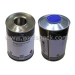 1 Litre Mini Round Tins for Automotive Paint / Engine Oil
