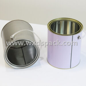 4L Metal Round Tin Can